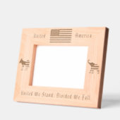 Cadres Gravés Drapeau américain, âne démocratique et éléphant ré (Gauche)