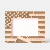 Cadres Gravés Drapeau américain personnalisable, devise USA Art (Recto)