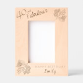 Cadres Gravés Elégant 40 et Fabulous Foliage 40e anniversaire (Recto)
