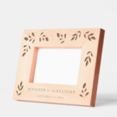 Cadres Gravés Elegant botanical leaves wedding couple  (Gauche)