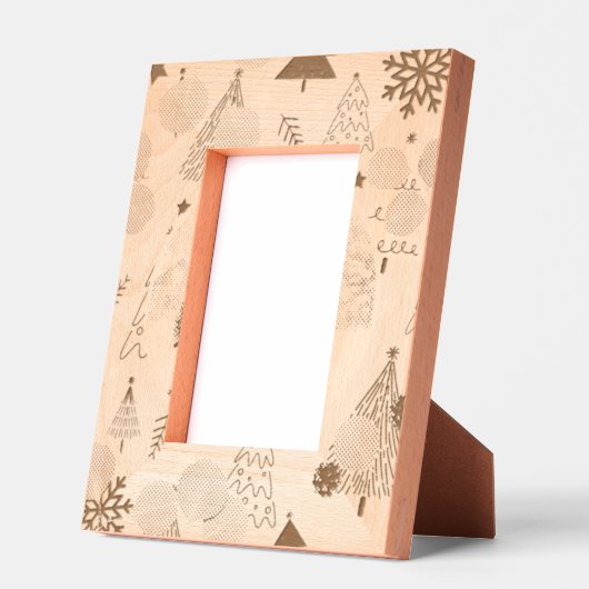 Cadres Gravés "Elegant Christmas Tree – Festive Holiday Desk Pho (Gauche)