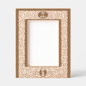 Cadres Gravés Élégant feuillage et bordure florale (Recto)