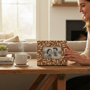 Cadres Gravés Élégant Floral Feuille Moderne Chic