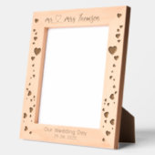 Cadres Gravés Élégant M. & Mme Heart Mariage Couple marié (Gauche)