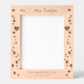 Cadres Gravés Élégant M. & Mme Heart Mariage Couple marié (Recto)