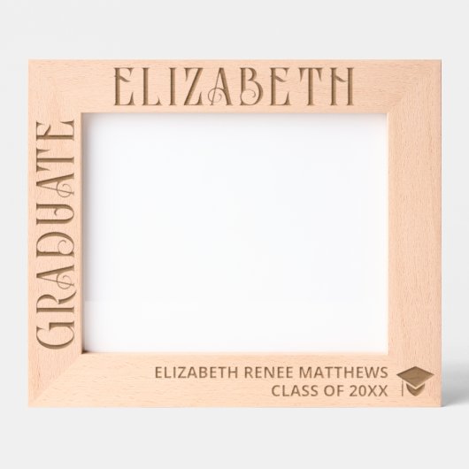 Cadres Gravés Élégant Moderne Simple 10x8L (Recto)