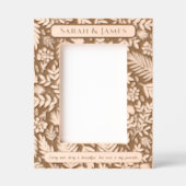 Cadres Gravés Élégant Monogramme Couple Noms Motif décoratif (Recto)