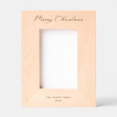 Cadres Gravés Élégant Monogramme Joyeux Noël Classique Typograph (Recto)