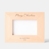 Cadres Gravés Élégant Monogramme Joyeux Noël Classique Typograph (Recto)