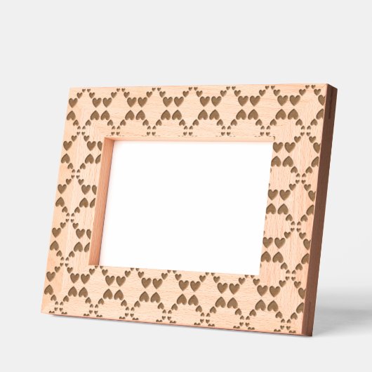 Cadres Gravés Élégant Motif en maille de coeur (Gauche)
