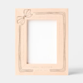 Cadres Gravés Élégant Noël Bow ruban Mariage Vows Keepsaké (Recto)