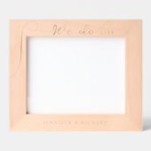 Cadres Gravés Élégant Nous Faisons Calligraphie de Mariage Gravé (Recto)
