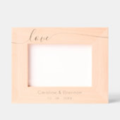 Cadres Gravés Élégant Unique Couple Names Love Text (Recto)