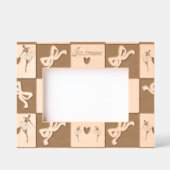 Cadres Gravés Élégante Ballerina Dancer's Keepsaké avec nom (Recto)