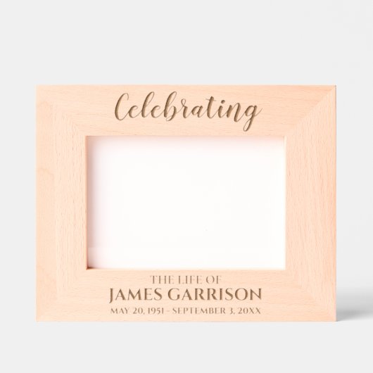 Cadres Gravés Élégante conservation de photos commémoratives (Recto)