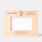 Cadres Gravés Elégante Croix de la première communion moderne pe (Recto)