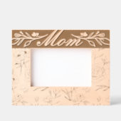 Cadres Gravés Elégante Fille Florale & Foliage Motif Maman (Recto)