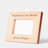 Cadres Gravés Employé du mois Nom complet Personnel Texte rustiq (Gauche)