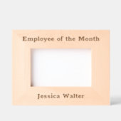 Cadres Gravés Employé du mois Nom complet Personnel Texte rustiq (Recto)