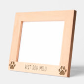 Cadres Gravés Empreinte de patte de chien personnalisé Silhouett (Gauche)