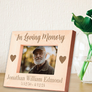 Cadres Gravés En mémoire d'amour