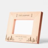 Cadres Gravés Équipe de ski d'état Champions School sur mesure (Gauche)