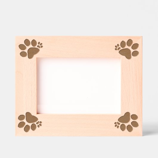 Cadres Gravés Etched Frame - Polydactyl Paw Prints (Recto)