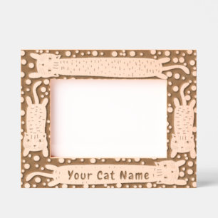 Cadres Gravés Étirement de chats