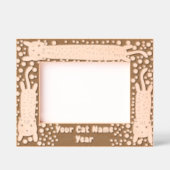 Cadres Gravés Étirement de chats (Recto)