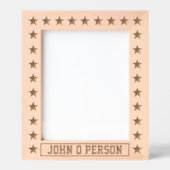 Cadres Gravés Étoiles avec nom (Recto)