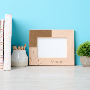 Cadres Gravés Étoiles personnalisées pour enfants et lune