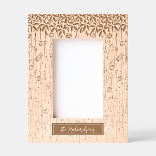 Cadres Gravés Famille Florale Art Nouveau (Recto)