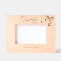 Famille Nom personnalisé bow wood frame