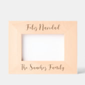 Cadres Gravés Feliz Navidad & Custom Nom de famille (Recto)