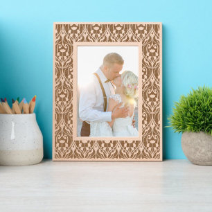 Cadres Gravés Feuillage Art nouveau et motif floral