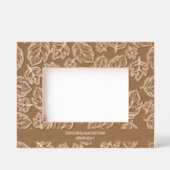 Cadres Gravés Feuille automnale personnalisée (Recto)
