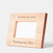 Cadres Gravés Feuilles de chêne Thanksgiving Custom (Gauche)
