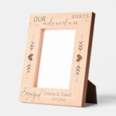 Cadres Gravés Fiançailles Anneau Mariage Boho Aventuré Couple (Gauche)