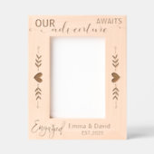 Cadres Gravés Fiançailles Anneau Mariage Boho Aventuré Couple (Recto)