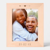 Cadres Gravés Fiançailles/Mariage Date Flèche coeur