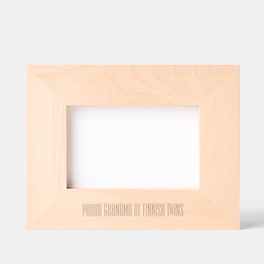 Cadres Gravés Fière grand-mère finlandaise jumelle (Recto)