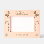 Cadres Gravés First Christmas Holly, Sucres de canne, Afficher l (Recto)