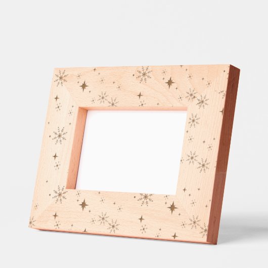 Cadres Gravés Flèche de neige moderne de Noël (Gauche)