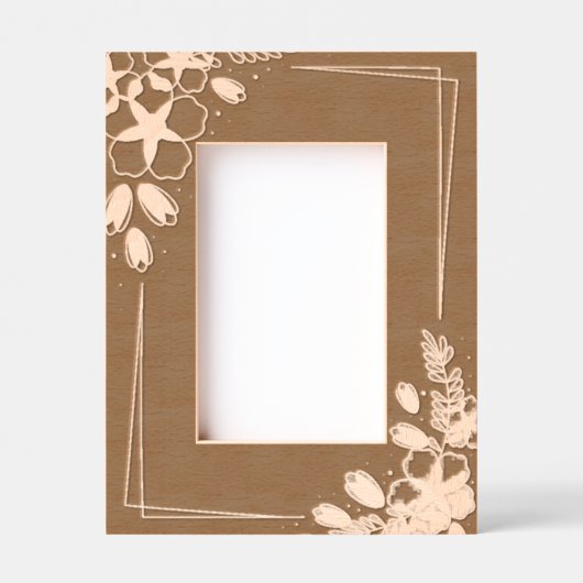 Cadres Gravés Fleur (Recto)