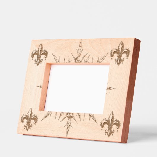 Cadres Gravés Fleur-de-Lys (Gauche)