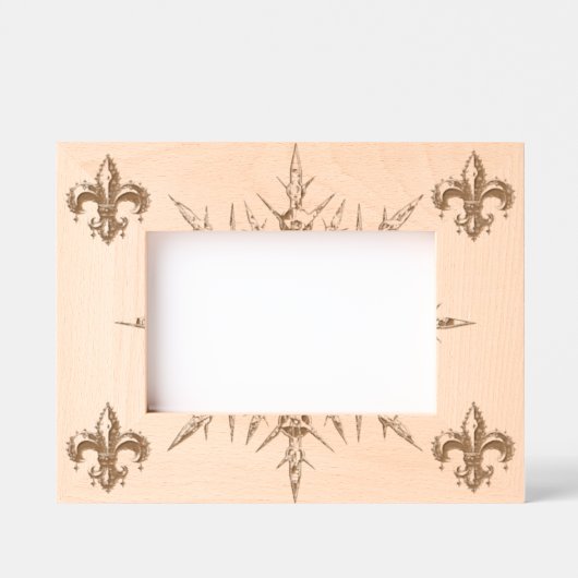 Cadres Gravés Fleur-de-Lys (Recto)