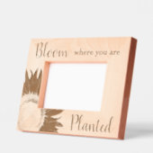 Cadres Gravés Fleur De Soleil Où L'On Est Planté (Gauche)