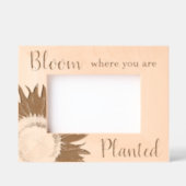 Cadres Gravés Fleur De Soleil Où L'On Est Planté (Recto)