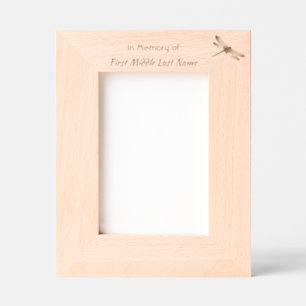 Cadres Gravés Fleur Lotus de la dragonfly Memorial Keepsaké