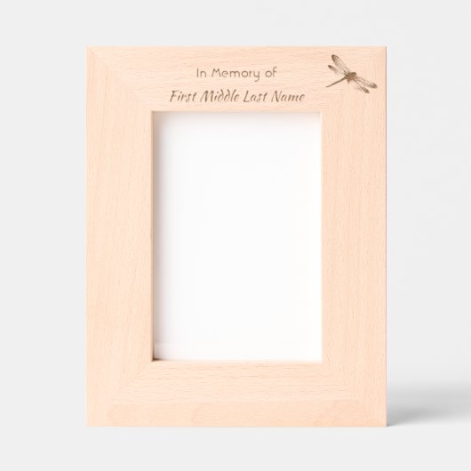 Cadres Gravés Fleur Lotus de la dragonfly Memorial Keepsaké (Recto)